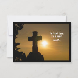 Ele não está aqui; ele é Risen - Convite à Igreja