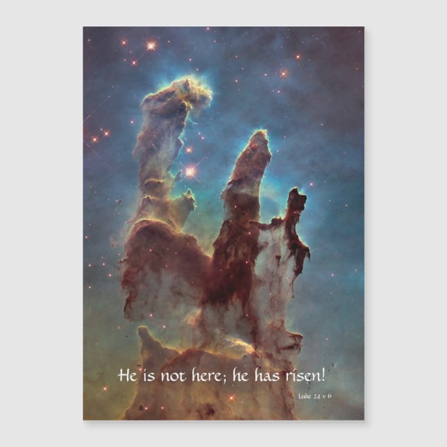 Ele não está aqui; ele é Risen | Luke 24 v 6 (Frente)