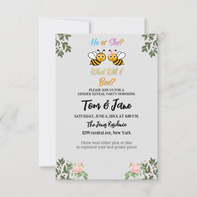 Ele ou ela o que será? (Frente)