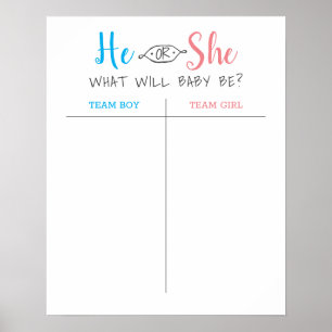 Ele ou ela, sexo de bebê, parece Poster