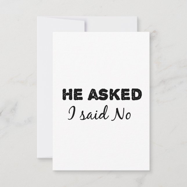 ele perguntou que eu disse não (Frente)