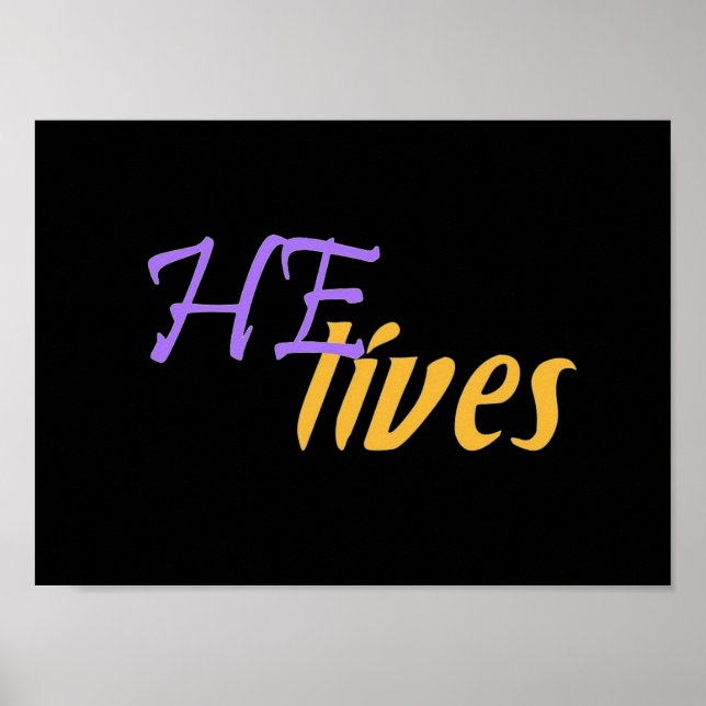 Ele vive Poster pequeno (Frente)