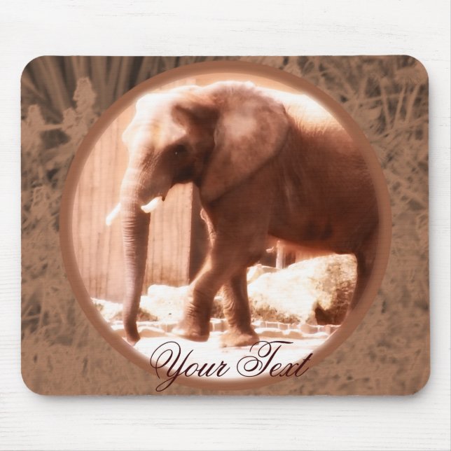 Elefante africano Mousepad (Frente)