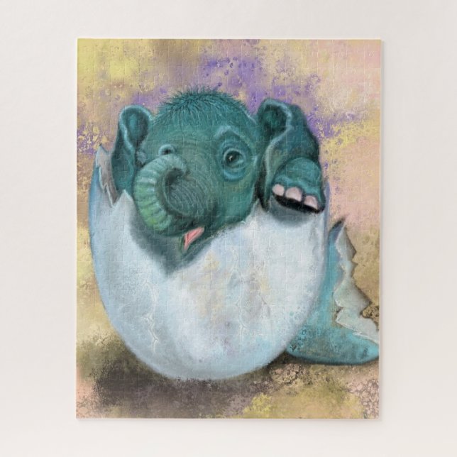 Elefante Atacando De Quebra-cabeça De Varsóvia De  (Vertical)