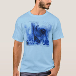 elefante azul com t/rasgão SAVE t-shirt dos EUA