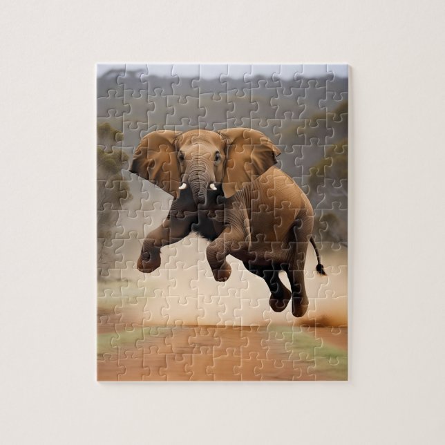 Elefante Canguru Salta, Quebra-cabeça (Vertical)