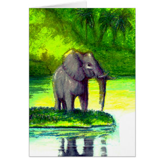 Elefante - cartão