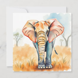 Elefante de Aquarela Adorável