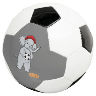 Elefante de bola de futebol