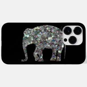 Elefante de prata colorido Sparkly do mosaico