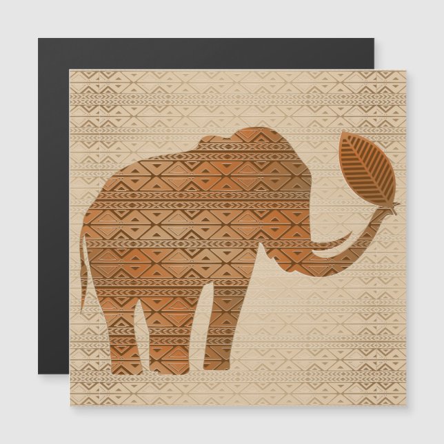 Elefante - Design de Arte Tribal (Frente/Verso)
