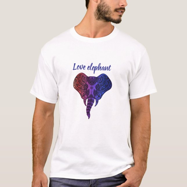 Elefante do amor: Roupa T-Shirt (Frente)