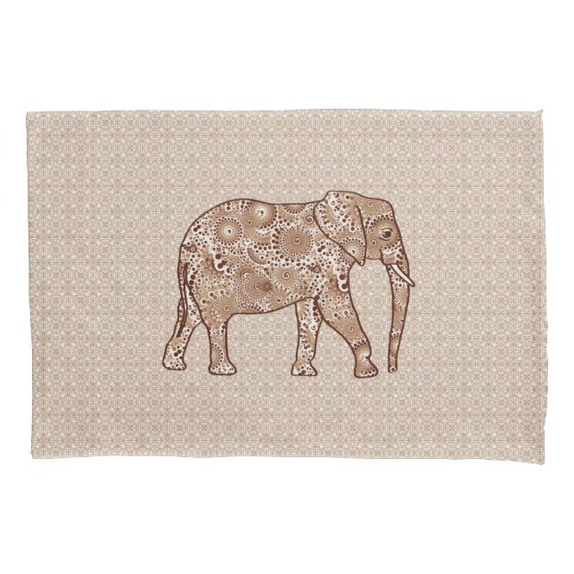 Elefante fratural giratório - castanho e esticado (Frente)