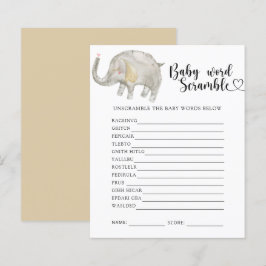 Elefante - Jogo de Desembaralhar Palavras para Beb