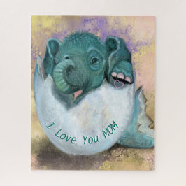 Elefante Na Quebra-cabeça De Ovo - Eu Te Amo MÃE -