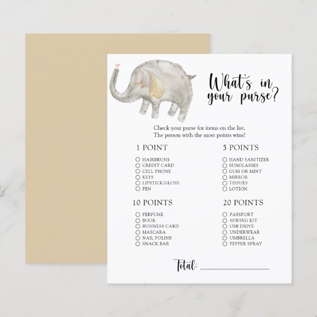Elefante - O que tem na sua bolsa jogo de chá de b (Frente/Verso)