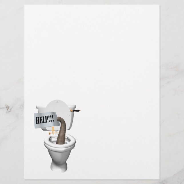 Elefante Preso No Banheiro (Frente)