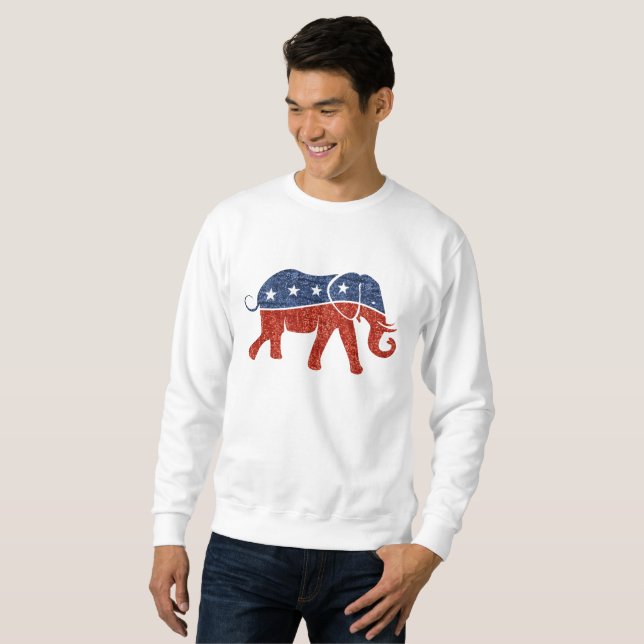elefante republicano brilhante significa camisa de (Frente Completa)