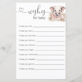 Elefante-Rosa-Rosa-Rosa-Boho Quer Um Bebê