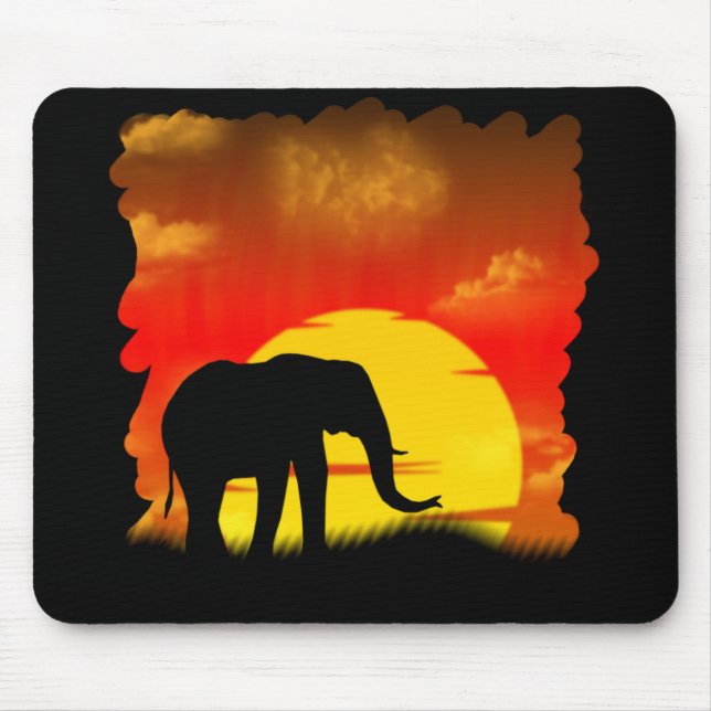 Elefante selvagem Mousepad (Frente)
