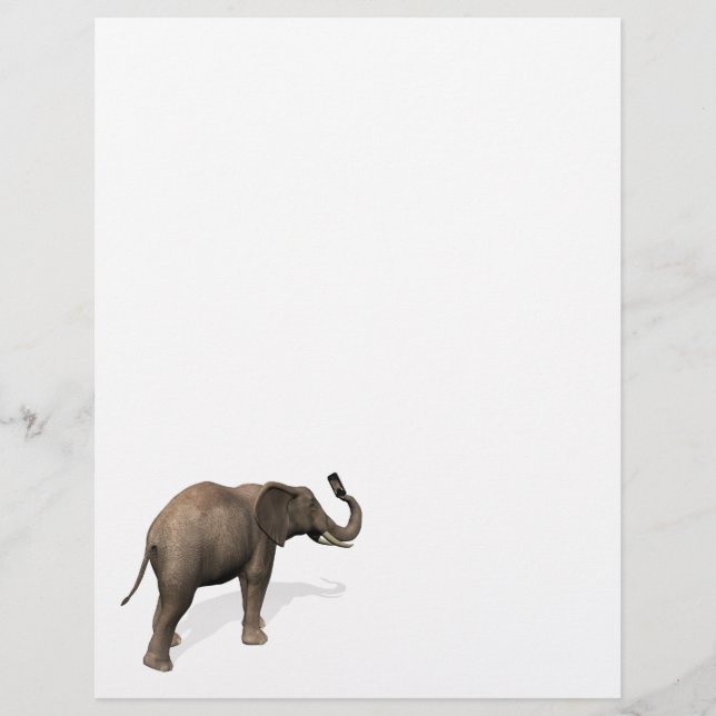 Elefante Tomando Uma Selfie (Frente)
