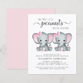 Elefante Twin Baby Girls Dirigem Por Chá Convidam