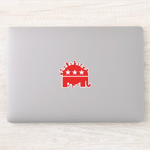 Elefante Vermelho Coronavírus 2020 Adesivo