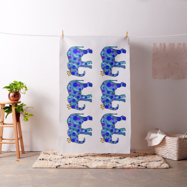 Elefantes com Bolinhas e Tecido Rico (In Situ)