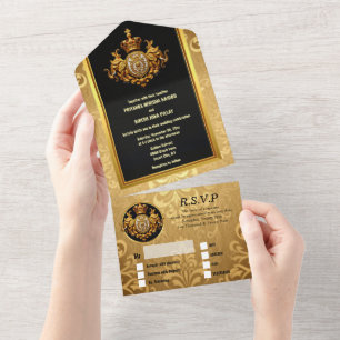 Elefantes luxuosos negros do casamento indiano