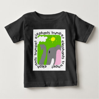 Elefantes Trumpet Baby Raglan T-shirt