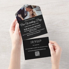 Elegance Eternal-Pink Peony-Photo Wedding-QR code-