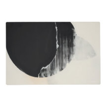 Elegância abstrato: Fusão Encáustica de Preto e W