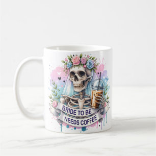 Elegância Assustadora: Caneca de Café da Noiva Esq