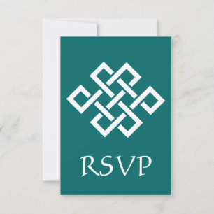 Elegância Chinesa na Placa RSVP Teal