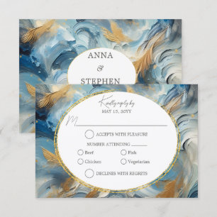 Elegância Contemporânea: Resposta Azul Branco Dour