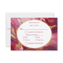 Elegância Contemporânea: RSVP Rosa Fuchsia Dourado