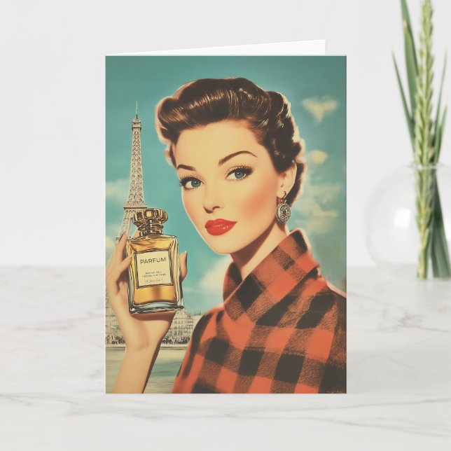 Elegância de Anúncio Perfume em Paris (Frente)