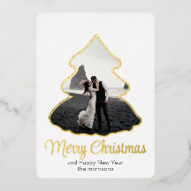 Elegância de árvore de Natal 5" x 7" Convite de F