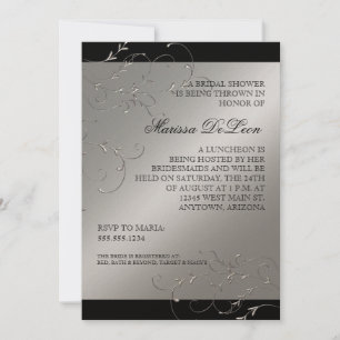 Elegância de empate preto, Convites de chá de pa