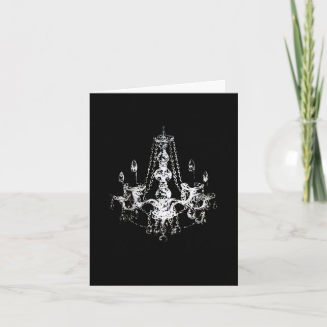 Elegância de Lustre ~ Cartão / Convites (Frente)