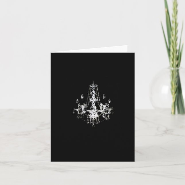 Elegância de Lustre ~ Cartão / Convites (Frente)