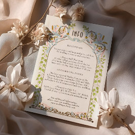 Elegância do Cartão Detalhado de Casamento Real Vi