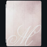 Elegância Dourada rosa ⎥ capa de ipad de Monograma<br><div class="desc">Fundo metálico cor-de-rosa com um monograma elegante personalizado,  que pode ser personalizado com a sua própria letra e parecer maravilhoso em todas as variações. Se você quiser monograma em outras fontes especiais,  por favor,  sinta-se à vontade para entrar em contato comigo através da minha loja para personalização adicional.</div>