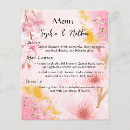 Elegância em Harmonia: Menu Casamento Rosa e Doura