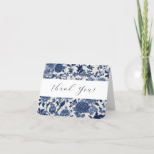 Elegância em Porcelana: Cartões de Agradecimento F