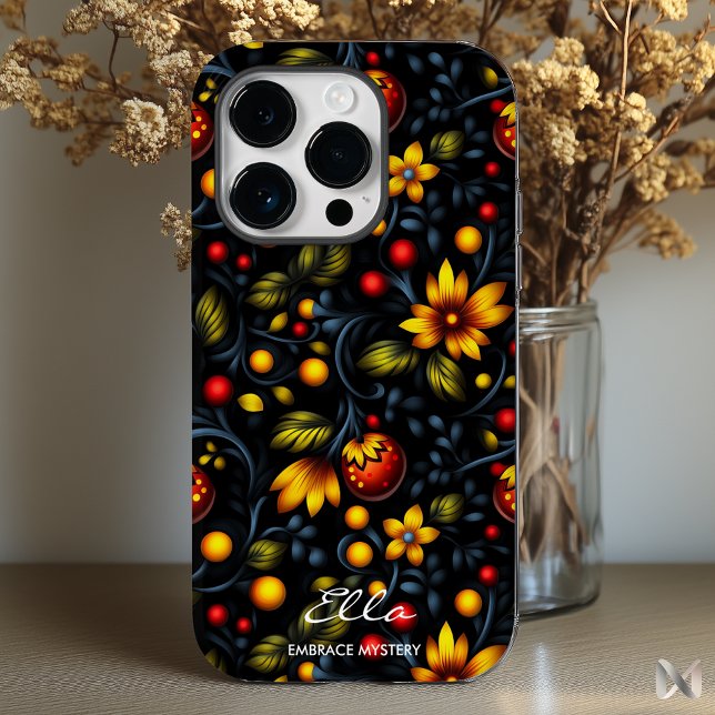 Elegância Floral de Khokhloma - Versão Moderna da  (Criador carregado)