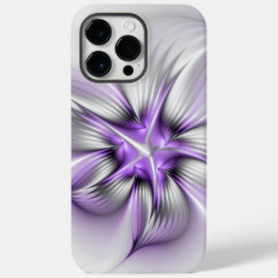 Elegância Floral Moderna Abstrato Violet Art