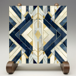 Elegância Geométrica Art Deco Azulejo Cerâmico