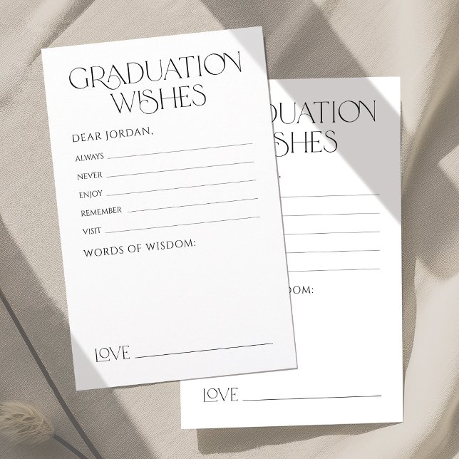 Elegância Minimal Graciosa Graduação conselhos & v (Minimal Graceful Elegance Graduate advice & wishes)