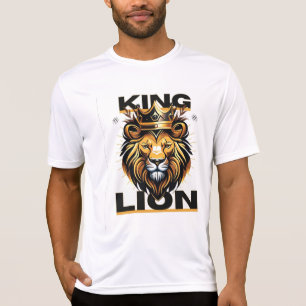 Elegância Moderna - Camisa T do Leão Rei